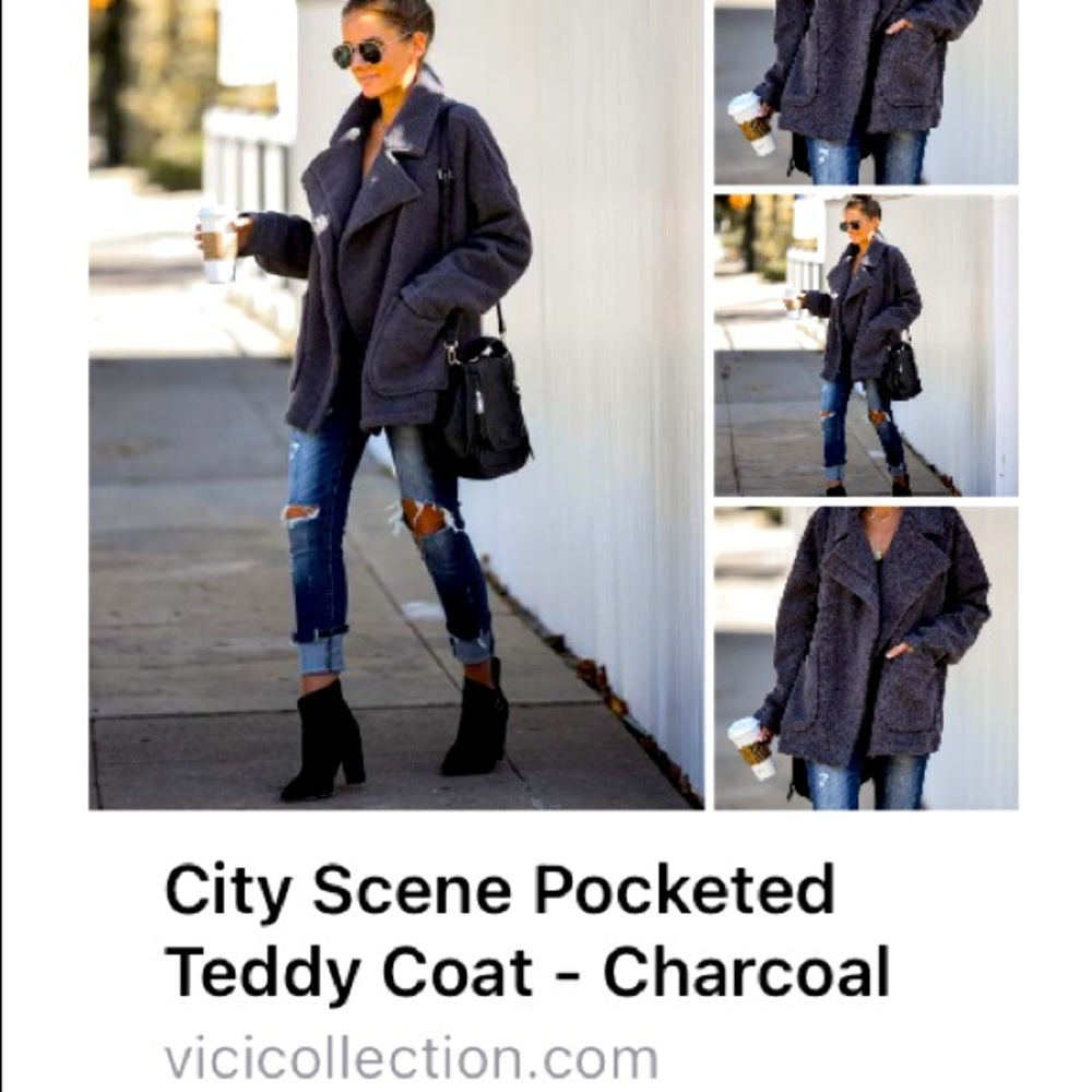 Pocketed Teddy Coat